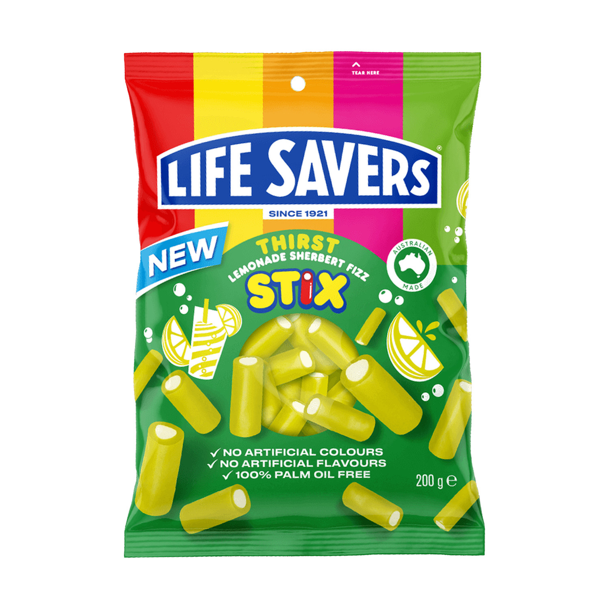 Life Savers Sherbert Fizz Stix Thirst Lemonade