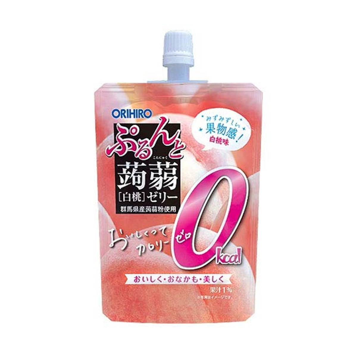 ORIHIRO Konjac White Peach Jelly Pouch