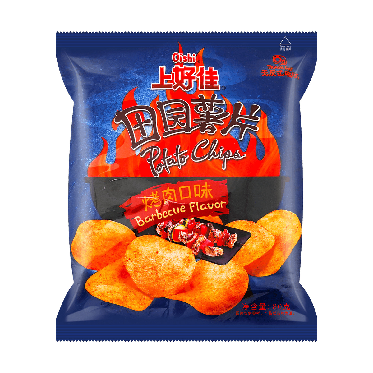 Oishi Potato Chips BBQ Flavor