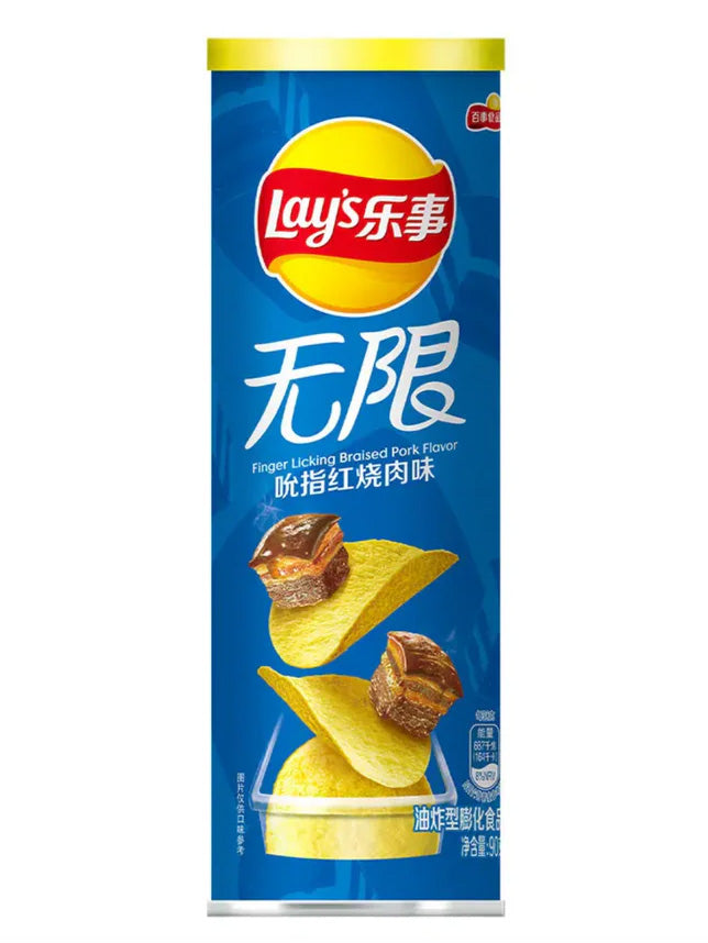 Lay's Stax Finger Licking Braised Pork