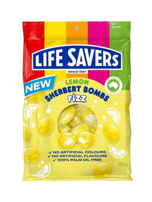 Life Savers Lemon Sherbert Bombs Fizz