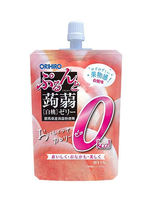 ORIHIRO Konjac White Peach Jelly Pouch
