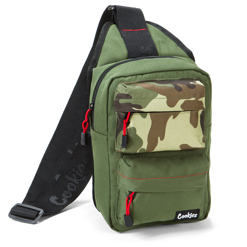 Cookies Rackpack shoulder bag, green
