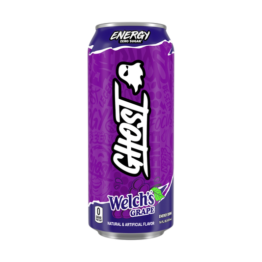Ghost Zero Sugar Welch's Grape Energy Drink 16 oz can